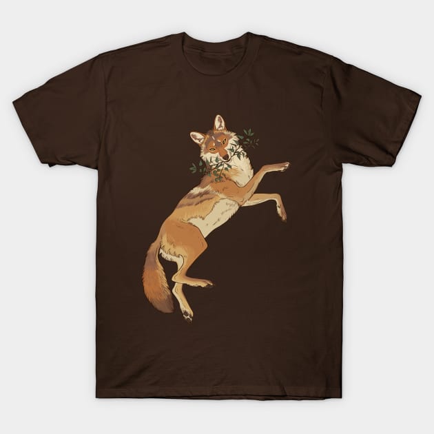 Minty Coyote T-Shirt by Sinereous